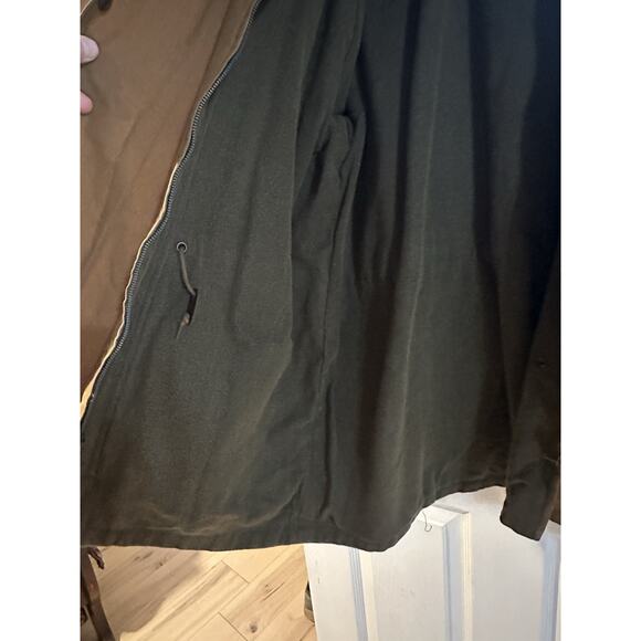 Polo Ralph Lauren Oil Cloth Hunting Shooting Rain Field Jacket Brown Size Large - Picture 12 of 13